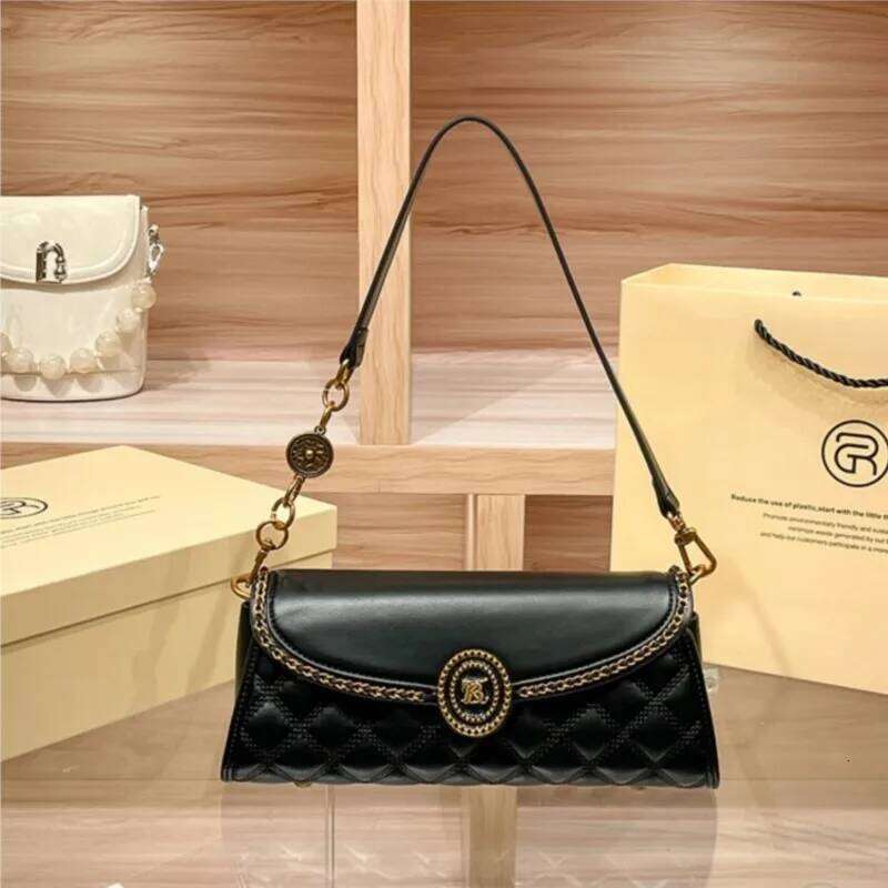 Women's handbag designer underarm bag, women's 2024 new high-end texture handbag, autumn and winter crossbody shoulder bag