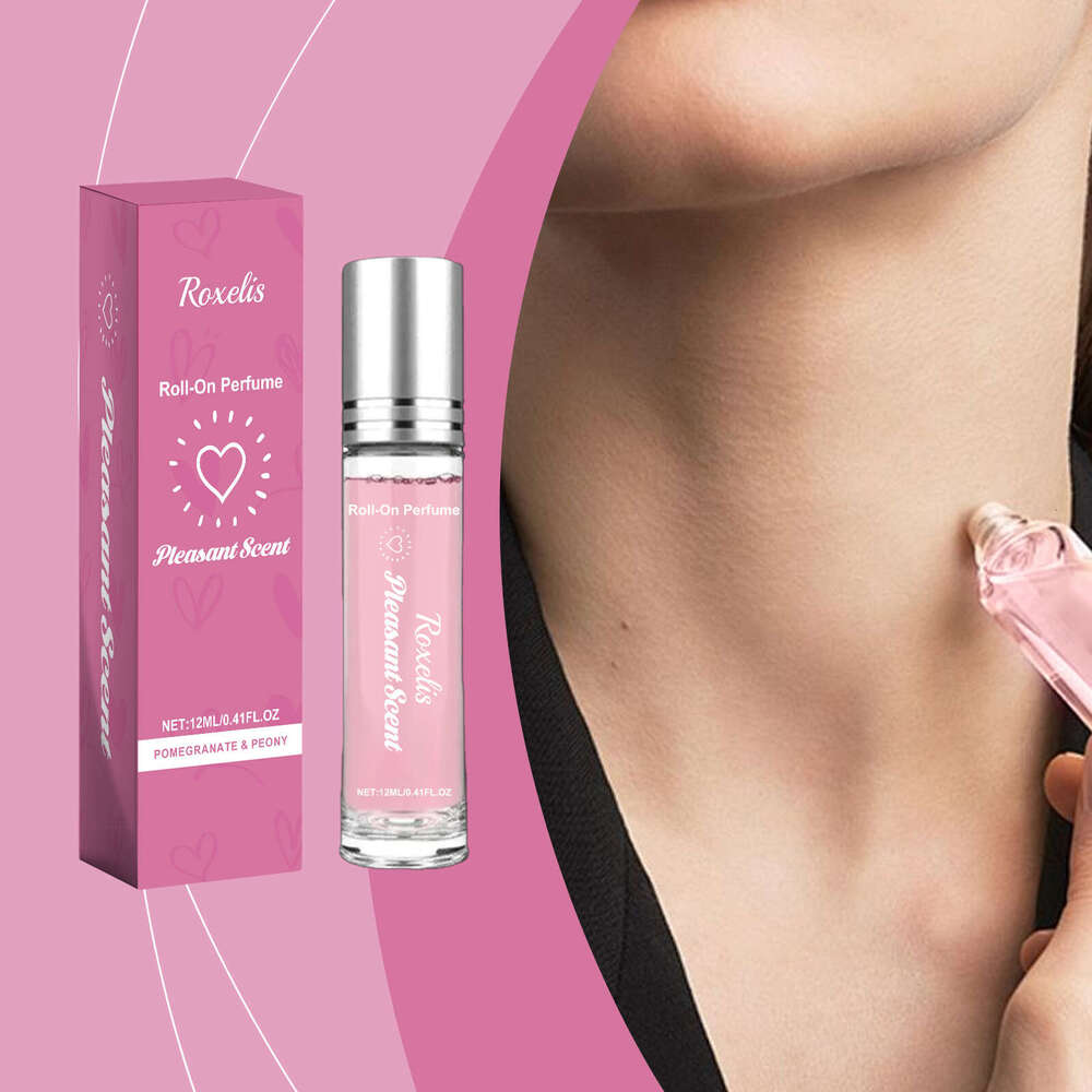 Roxelis Roll-on Pomegranate Peony Women's Elegant Daily Perfume Light and Soft Fragrance Romantic Natural Fresh Floral Scent S260131