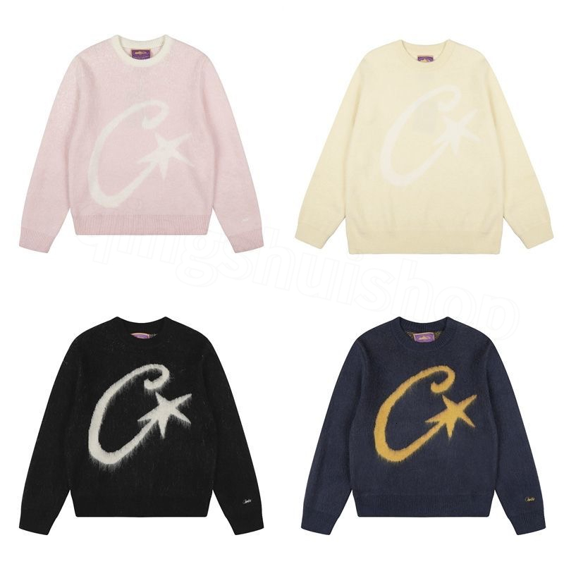 Corteizitys Sweater Designer Devil's Island Jacket Set Sweatshirt Jumper Letters Set Sportswear Star Alt Stack Knitting Pullover Alcatraz Jogger Tracksuit QF