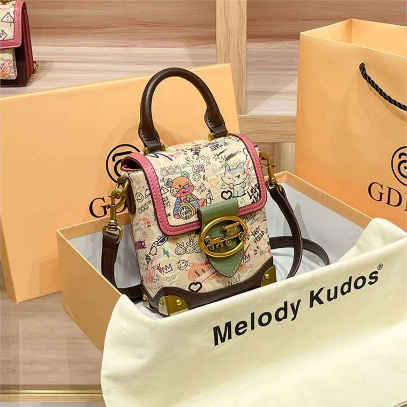 Women's handbag, advanced strategist box 2024 new high-end contrasting color mobile phone bag, crossbody bag