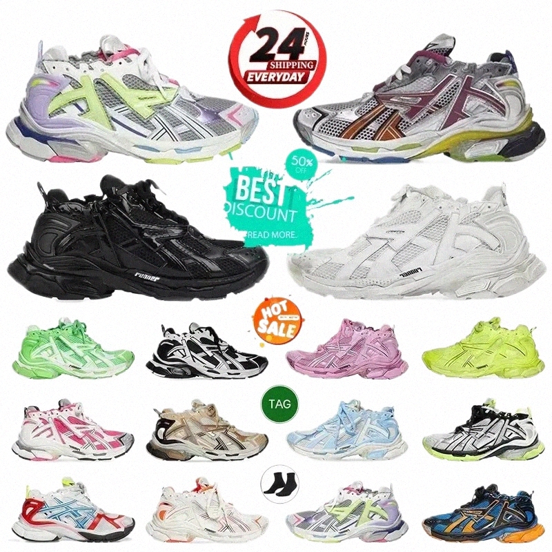 Designer shoes Casual Shoes Track Runners 7 7.0 Sneakers 7.5 3.0 Paris Triple White Black Pink Grey Beige 3xl sneakers Mens Womens Trainers Tennis Shoes