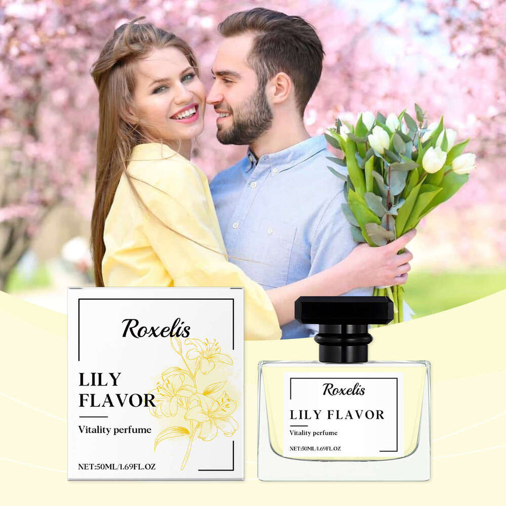 Roxelis Lily Flower Fresh Scent Exudes Charm Long-lasting Fragrance Portable Perfume S260131