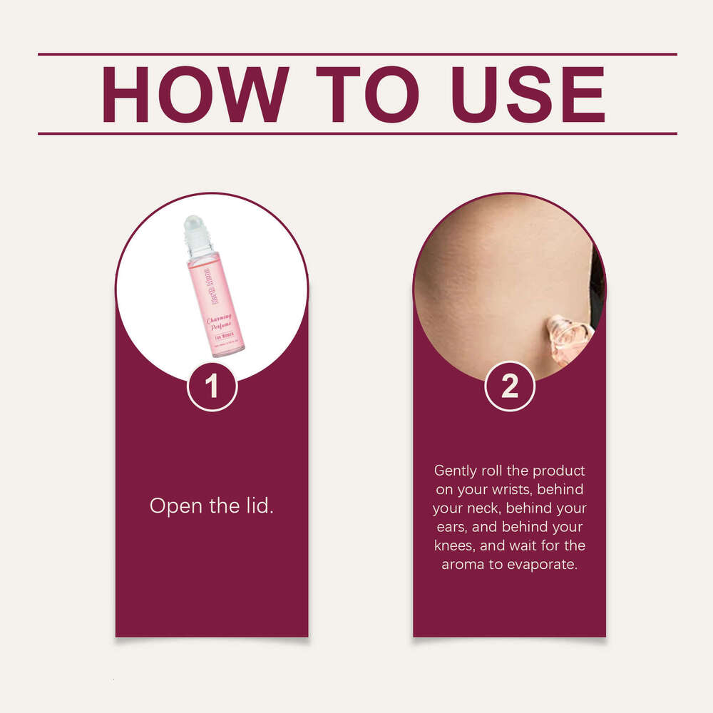 North Moon Rose Pheromone Roll-On for Women Portable Long-Lasting Elegant Fresh Niche Perfume S260131