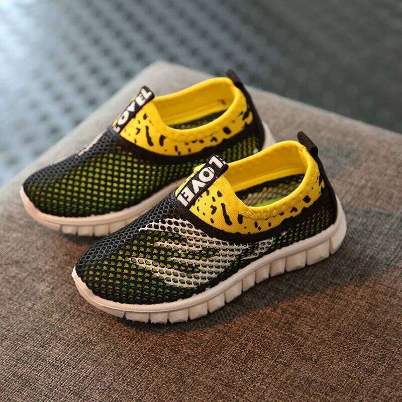 Size 21-38 New Mesh Kids Lightweight Children Casual Breathable Boys Shoes Non-slip Girls Sneakers Zapatillas Y260128
