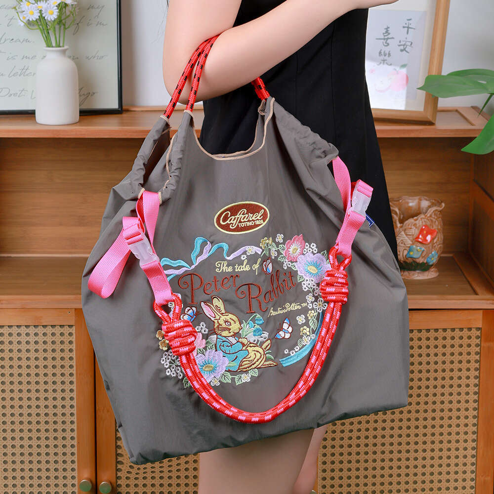 New Shoulder Large Capacity Waterproof Eco-Friendly Shopping Embroidered Crossbody Women's Trendy Tote Bag Evergwish