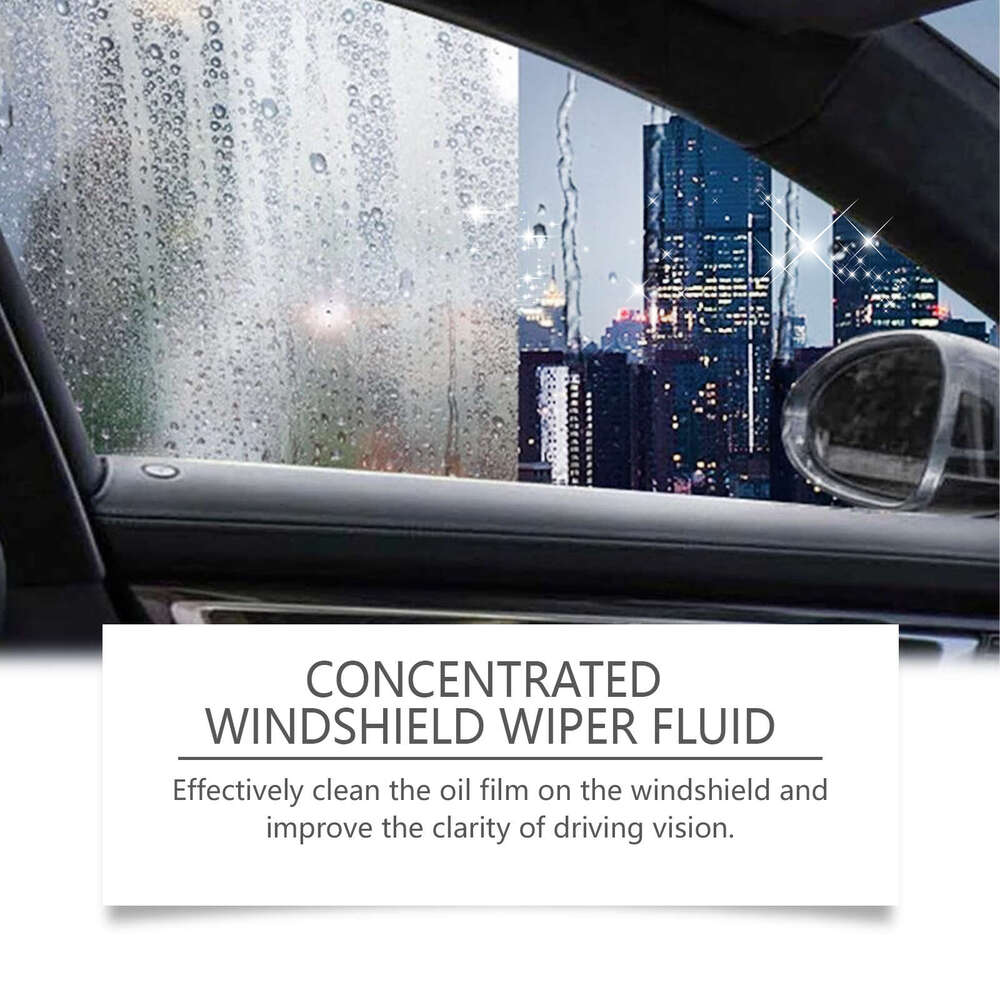 RAYHONG Windshield Wiper Fluid Concentrated Formula Removes Oil Film, Anti-Scratch, Clear Vision S260131