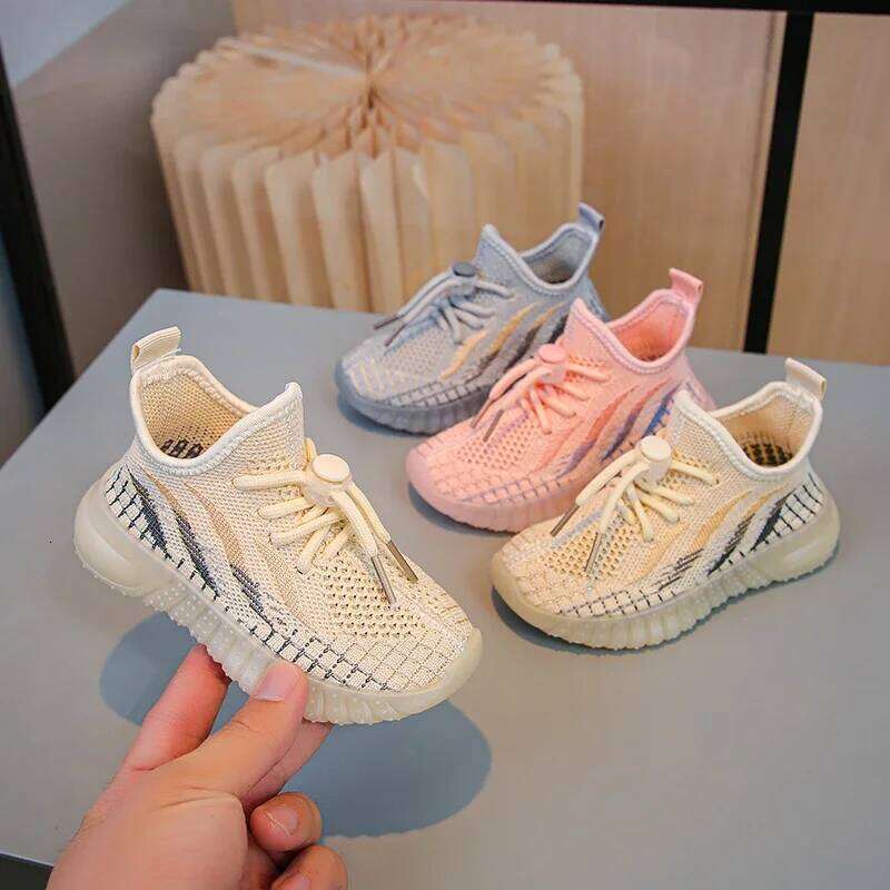 Children'S Iightweight Casual Coconut Shoes Woven With Rubber Soles For Babies, Boys And Girls. Non Slip Outdoor Sports Mesh Bre Y260128