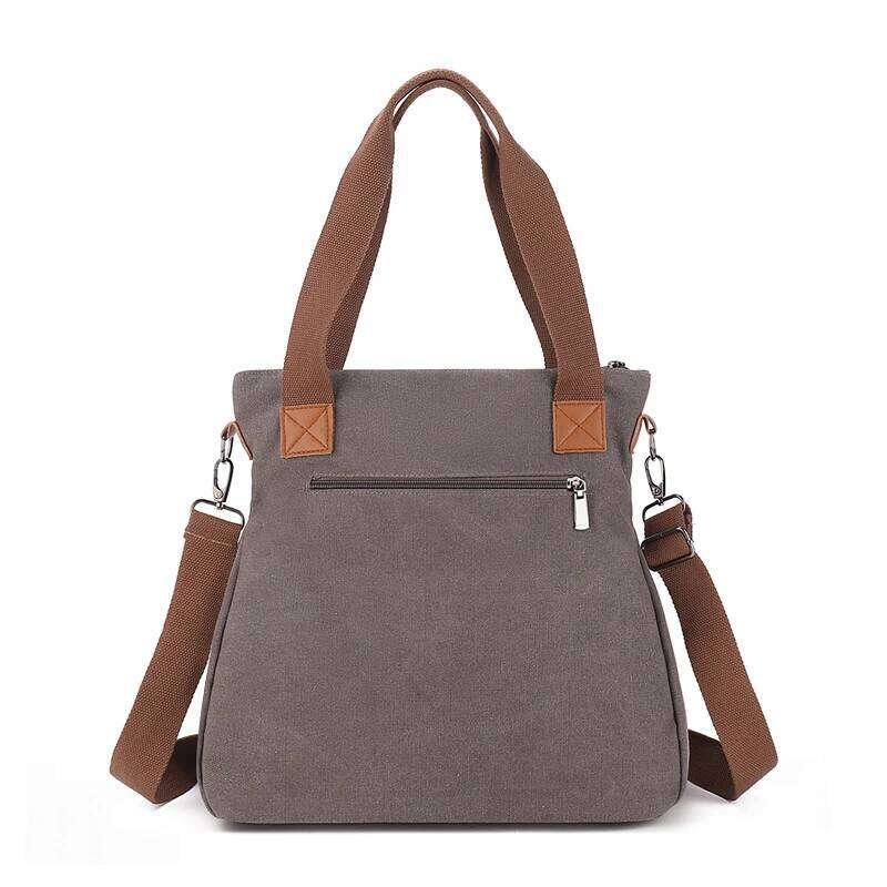 Cross-border large-capacity canvas women's casual cross-body Korean-style fashionable tote bag, simple handbag, new st