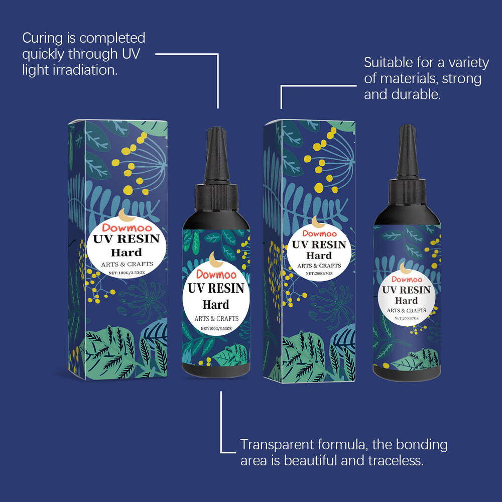 DOWMOO Handmade Creative Resin High Transparency Quick-Drying Glue Odorless Crystal Epoxy S260130 c35