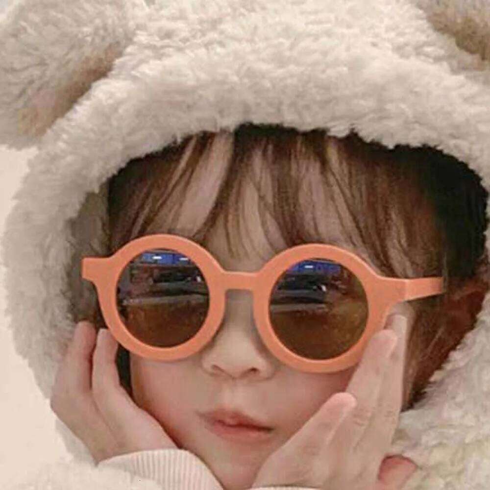 UV400 Kids Polarization Glasses Classic Solid Color Children Sunnies Costume Accessory Silicone Anti-UV HD Sunglasses Gift H260130