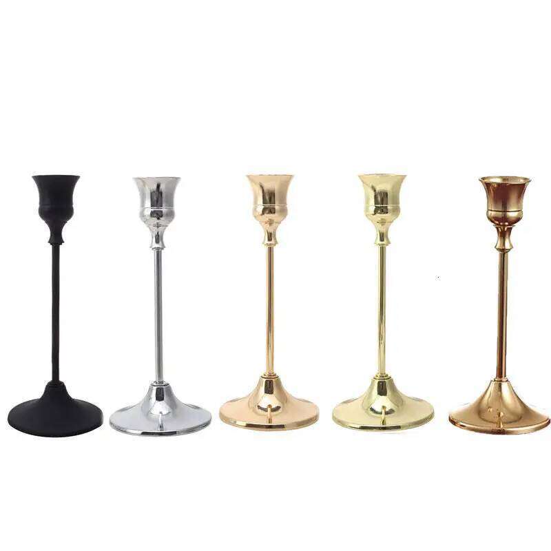 1/3Pcs/Set European Style Metal Holders Fashion Wedding Table Candle Stand Exquisite Candlestick Christmas Y260131