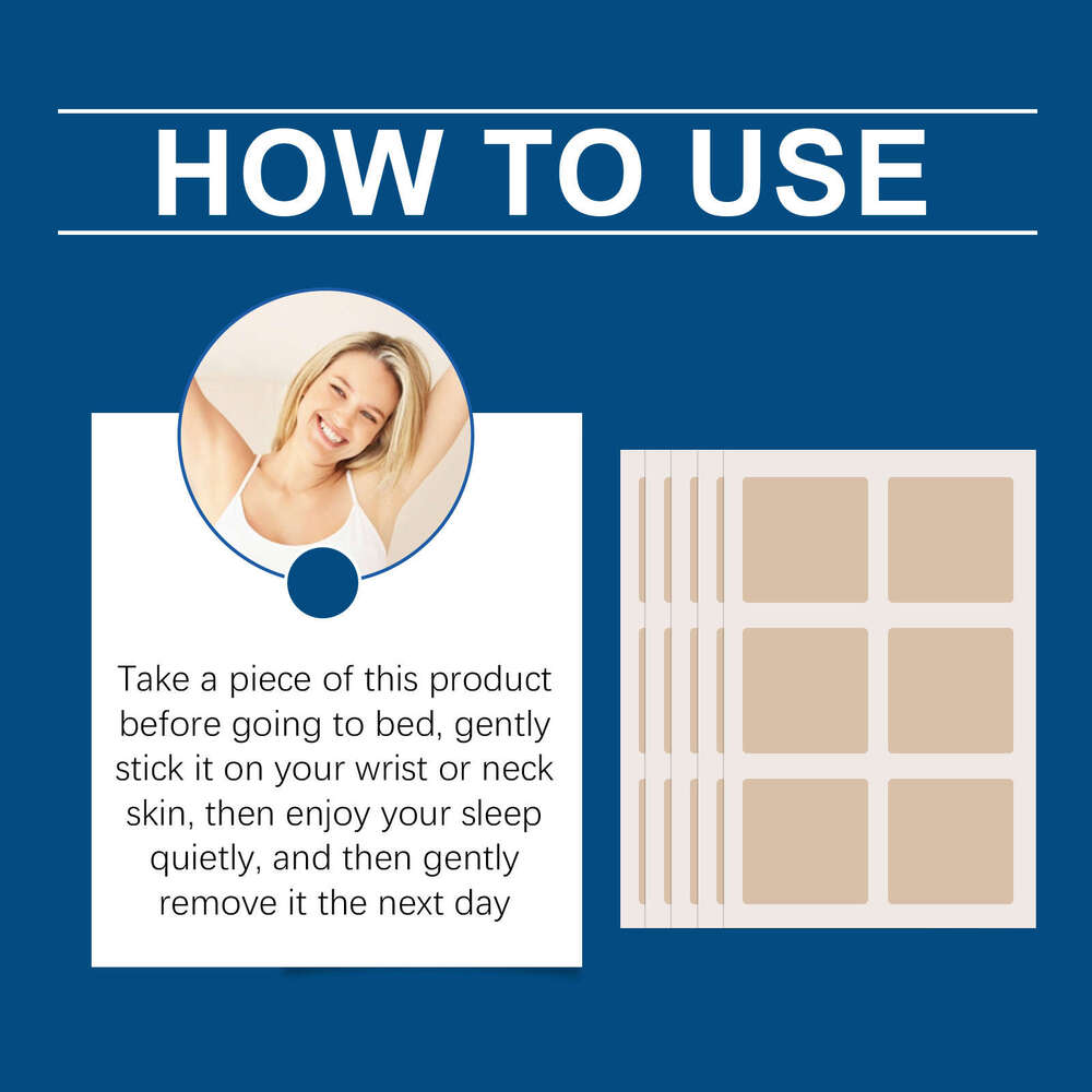 Houkea Herbal for Nighttime Sleep Home Use Lavender Scented Essential Oil Fragrance Care Patch S260131