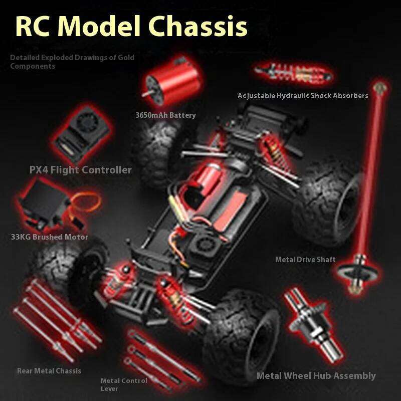 High-Speed Brushless RC Car 90KM/H 1:10 Scale Electric 4WD Off-Road Truck Toy With Shock Absorber 2.4Ghz Remote Control Vehicle Y260131