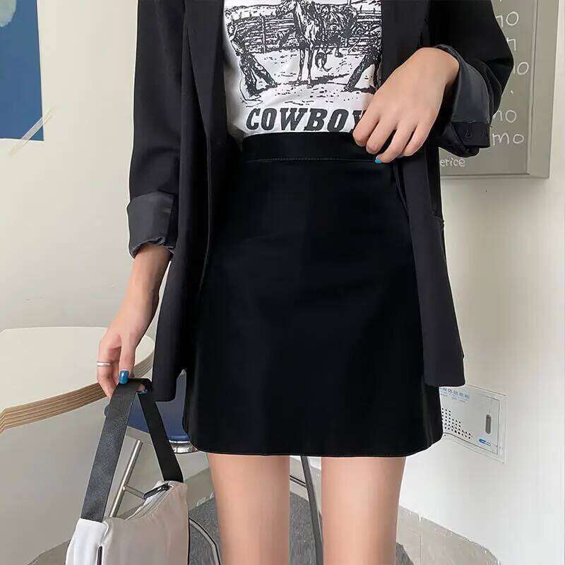 Skirts Women Retro Mini Bodycon Empire Popular All-match Ulzzang Summer Vintage Chic Temperament Charm Design High Waist Ladies XJ260131