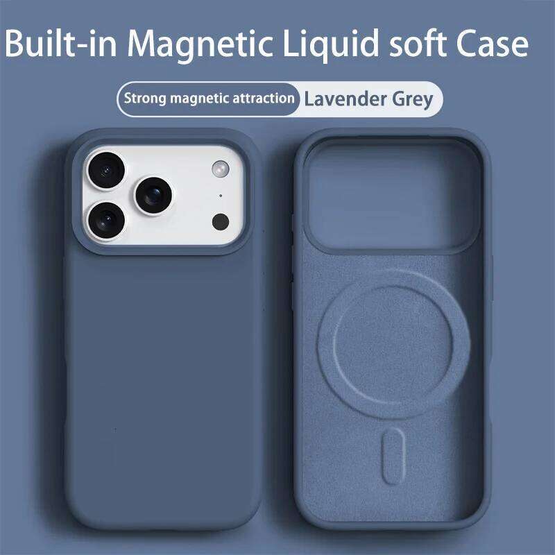 Orange Liquid Silicone Magsafe Case for 17 Air Soft Magnetic Charing Cover For iPhone 12 13 14 15 16 Pro Max Plus H260131