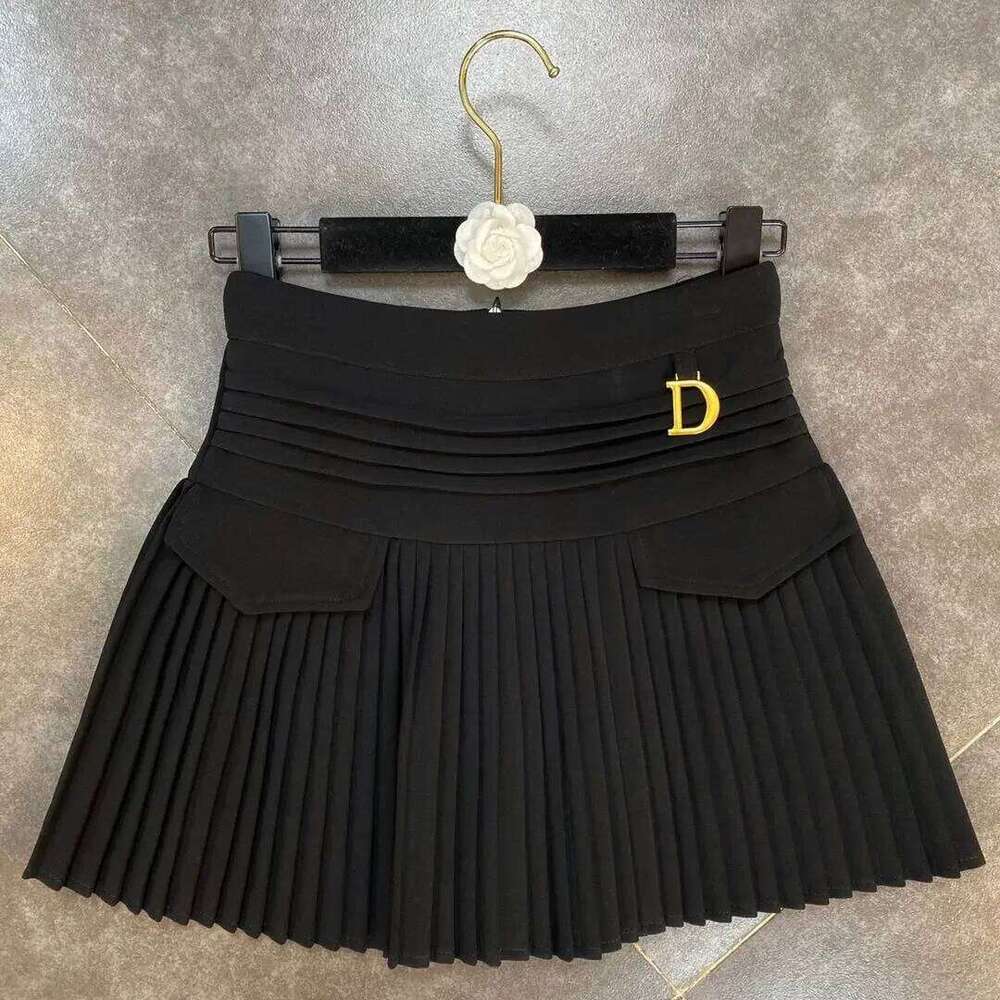 2024 Spring Summer New Arrivals High Waist Short Mini Pleated Streetwear Women Slim Fashion Korea Kawaii A Line Skirt XJ260131