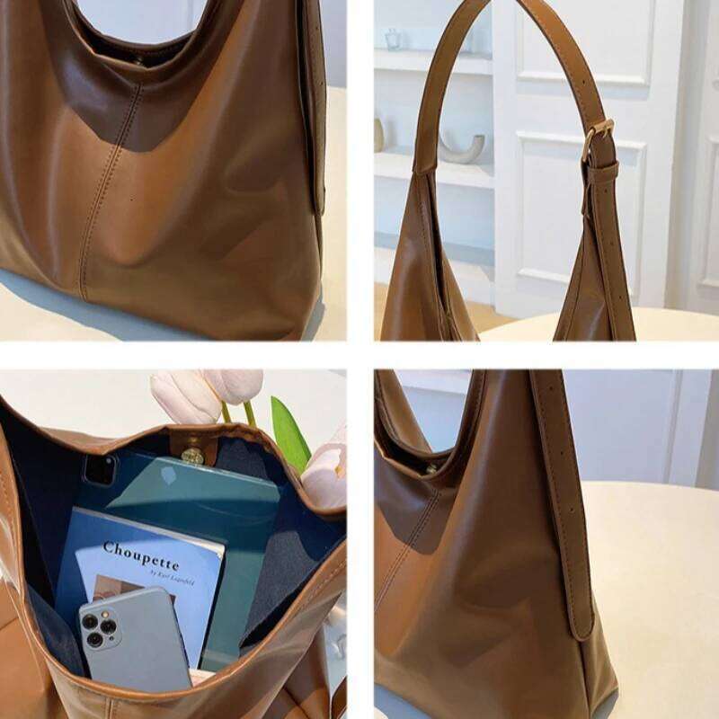 Retro Commuter Textured Shoulder Large capacity niche handbag commuter underarm bag Women's Elegant Underarm Pouch Tote Bag XJ260131