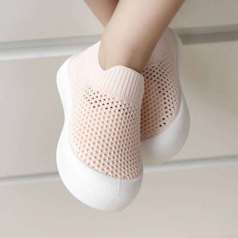 Casual Comfortable Solid Color Slip On Low Top Woven Baby Boys, Breathable Lightweight Walking Shoes For All Seasons Y260128