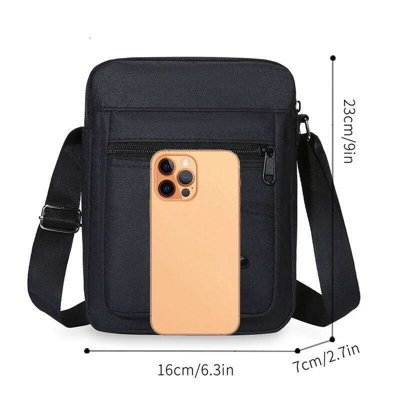 1 fashionable men's campus crossbody cloth shoulder bag, can hold mobile phones and small items, very suitable for dai XJ260131