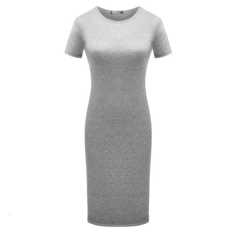 Summer Women Dresses Knee-Length Shinny Casual Short Sleeve Bandage Bodycon Sheath Dress Vestidos QT031 XJ260131