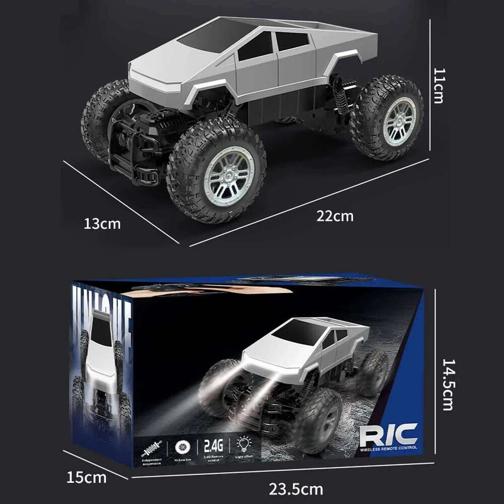 1:16 Amphibious 4WD RC Stunt Truck - Waterproof Off-Road Car with 360 Spins LED, Toy for Kids , Boys & Adults Y260131