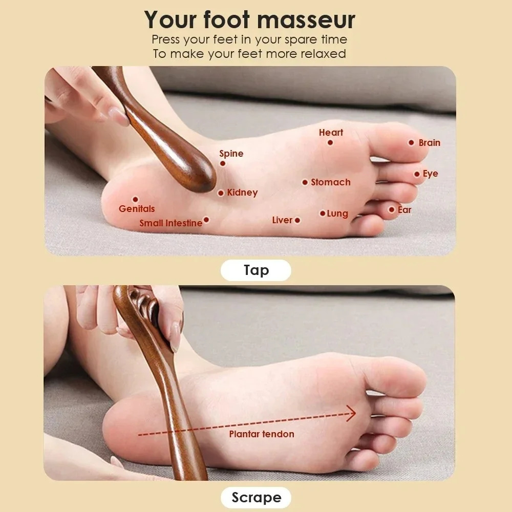 6-Claw Head Massager Wooden Meridian Massage Comb Body Gua Sha Tool -static Promote Blood Circulation Cepillo Para Cabello 260127