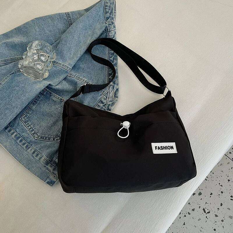 Japanese-style Harajuku version of the Korean-style cute and versatile college student schoolbag. Trendy large-capacity canvas c