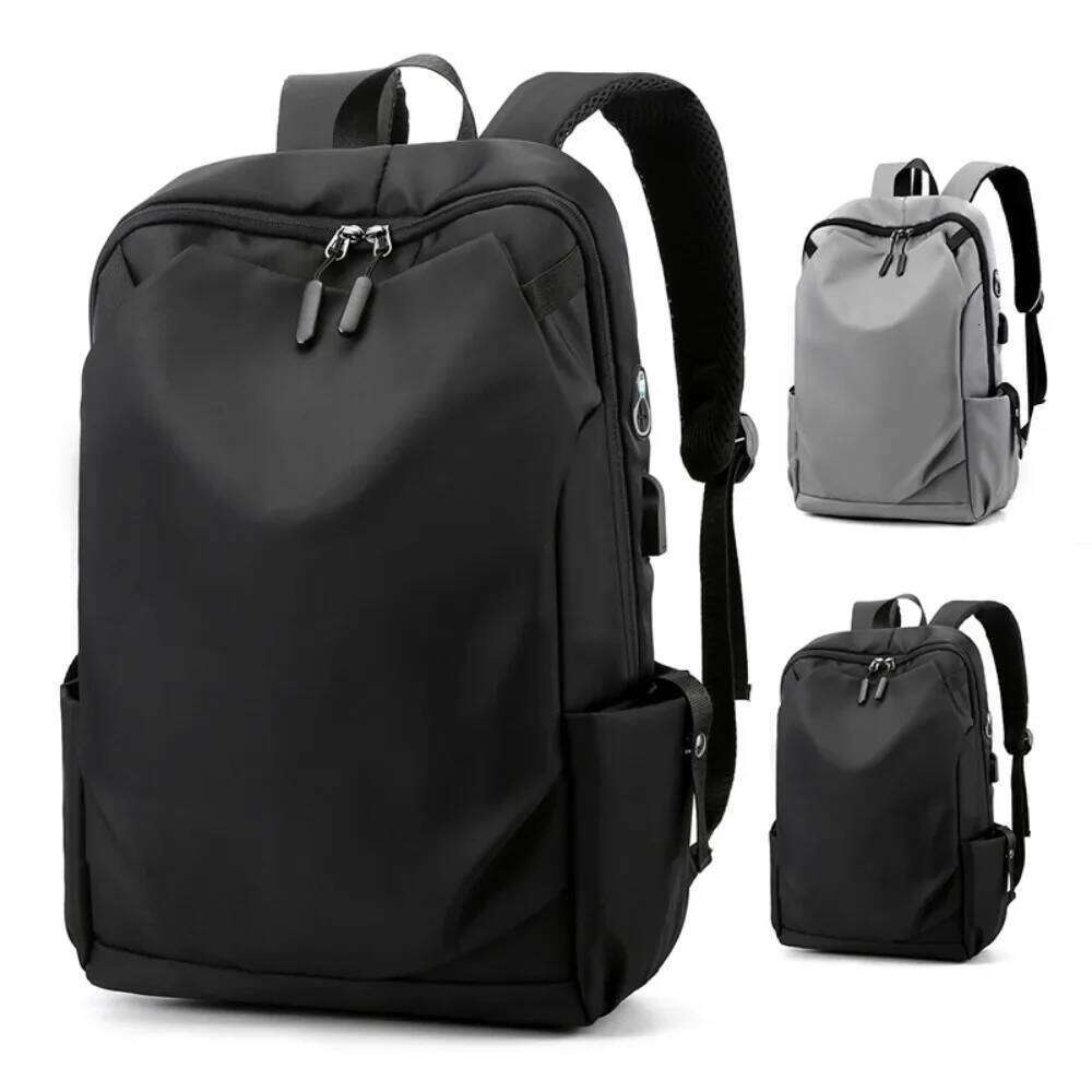 Men School Backpack Waterproof Nylon Backpacks USB Charging Laptop Backbag Large Capacity Rucksack for Books Outdoor Travel 2025