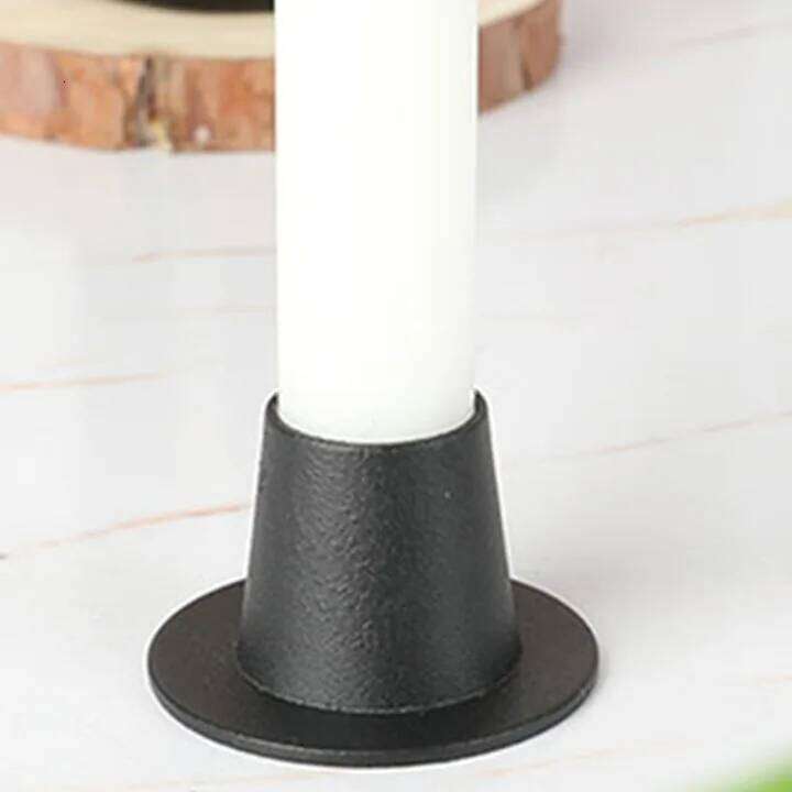 4Pcs Black/gold Candle Holders Retro Candlestick Stand Dining Tables Decor for Home Wedding Party Anniversary Housewarming Gifts Y260131