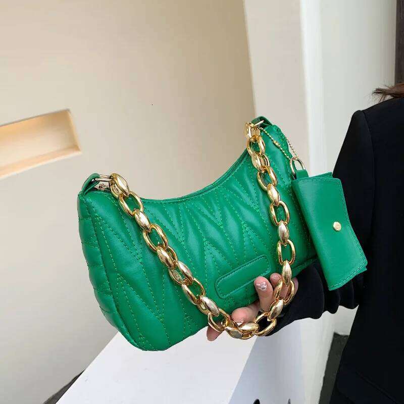 Ladies Fashion Simple Small Pleated Korean Armpit Bag Casual Handbag