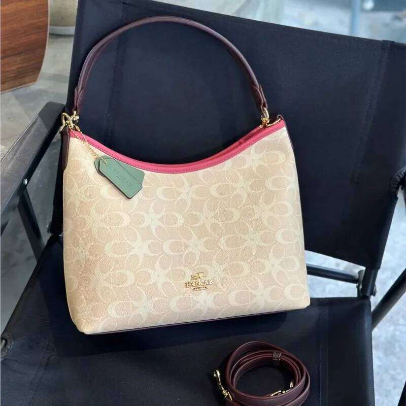 2025 early spring new leather bucket women's high-end single shoulder crossbody large capacity armpit bag, handbag