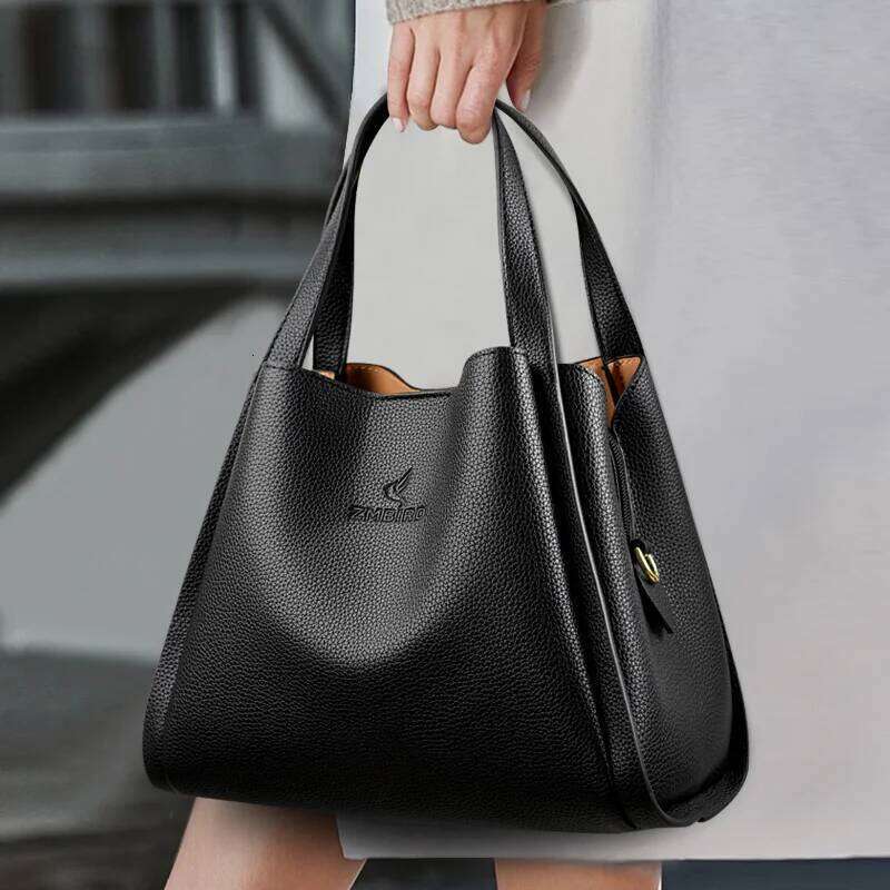 Genuine Brand Soft Leather Top-handle Bags Female Handbags Women Shoulder Crossbody Totes Messanger Bag Large Capacity Big Sac