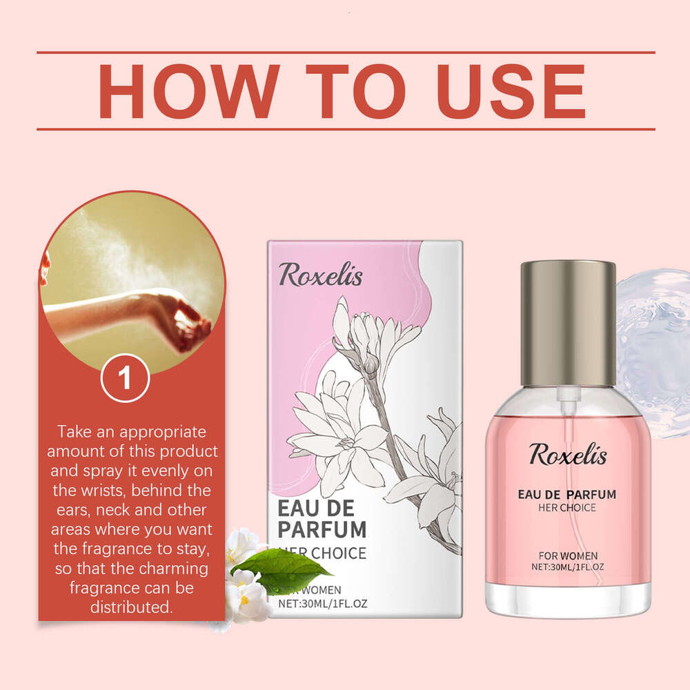 Roxelis Tuberose Elegant Light Natural Fresh Daily Portable Fragrance Charming Women's Perfume S260131