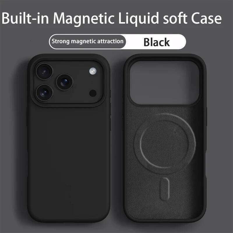 Orange Liquid Silicone Magsafe Case for 17 Air Soft Magnetic Charing Cover For iPhone 12 13 14 15 16 Pro Max Plus H260131