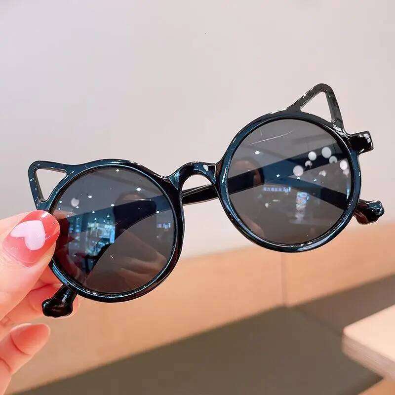 Cute Animal Cartoon Ears Children Vintage Protection Sunglasses Kids Outdoor Lovely Sun Classic Z0Q6 H260130