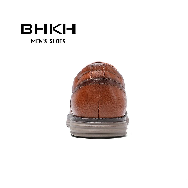 BHKH Male Sneakers Autumn/Winter traf Leather Men Casual Shoes Business Work Office Lace-up Dress shoes For Men Size47 260126