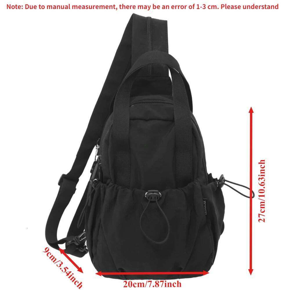 New Women's Multifunctional Backpack, Casual Solid Color School Girl's Fashionable Shoulder Travel Chest Bag, Crossbod