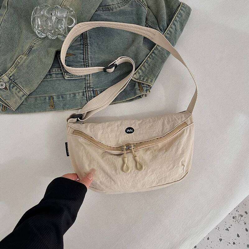 Small handbag, fashionable, lightweight, and stylish single shoulder bag, Korean version casual cloth bag