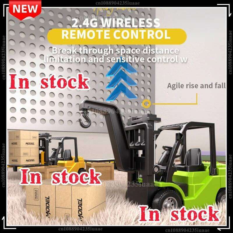 1/64 RC Trucks Alloy Forklift Mini APP 2.4G Rc Cars Remote Control Construction Engineer Vehicle Toys for Boys Adults Kids Gifts Y260131