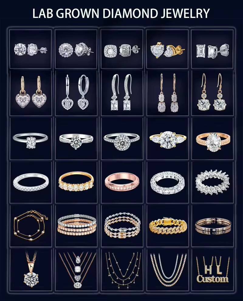 Starsgem Ring Different Design Required 10K Yellow Solid Gold AU417 10K 1CT CVD EF VVS with IGI Card Round Lab Diamond Ring