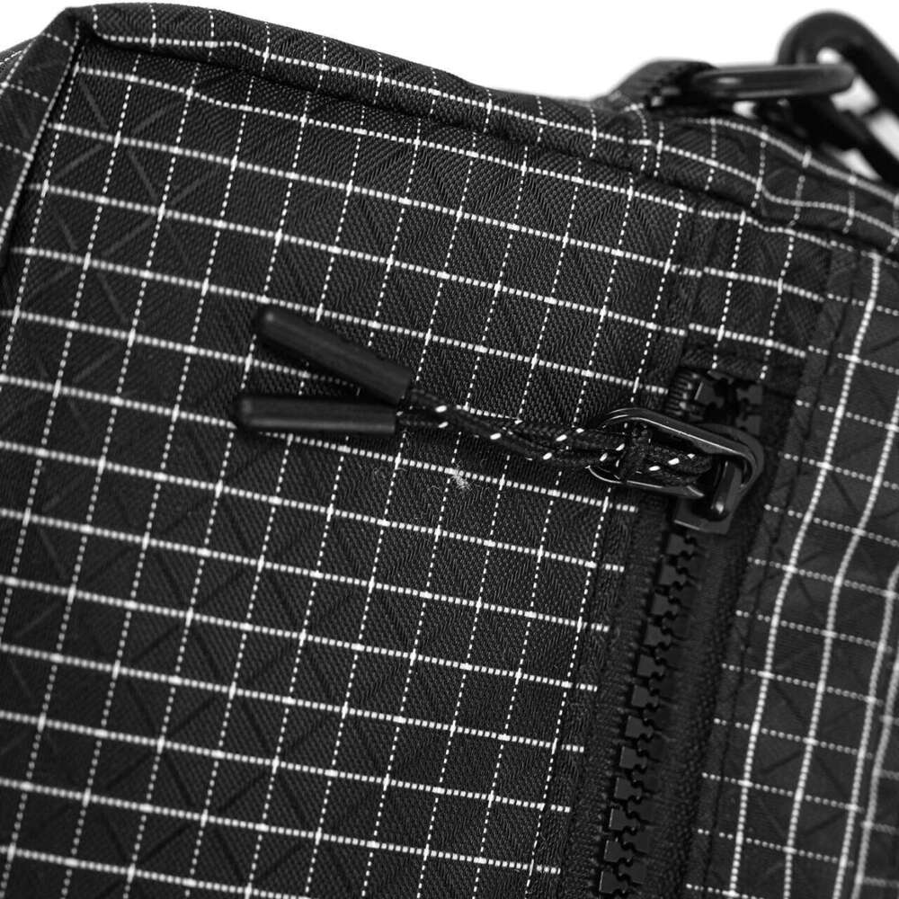 Women's casual shoulder and Hong Kong-style motorcycle bag, unisex plaid small crossbody bag.