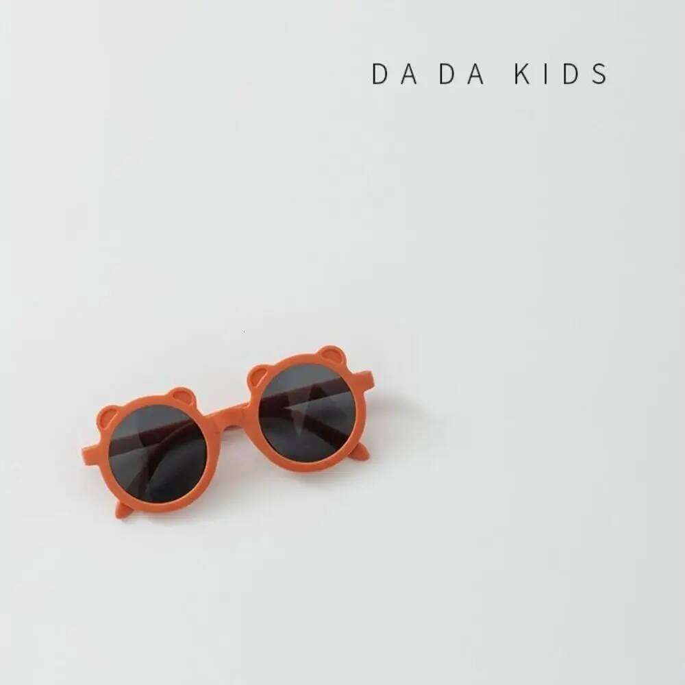 Light Weight Plastic Sunglasses Bear Shape Solid Color Children's Glasses Cute Eyewear Accessories Kids H260130