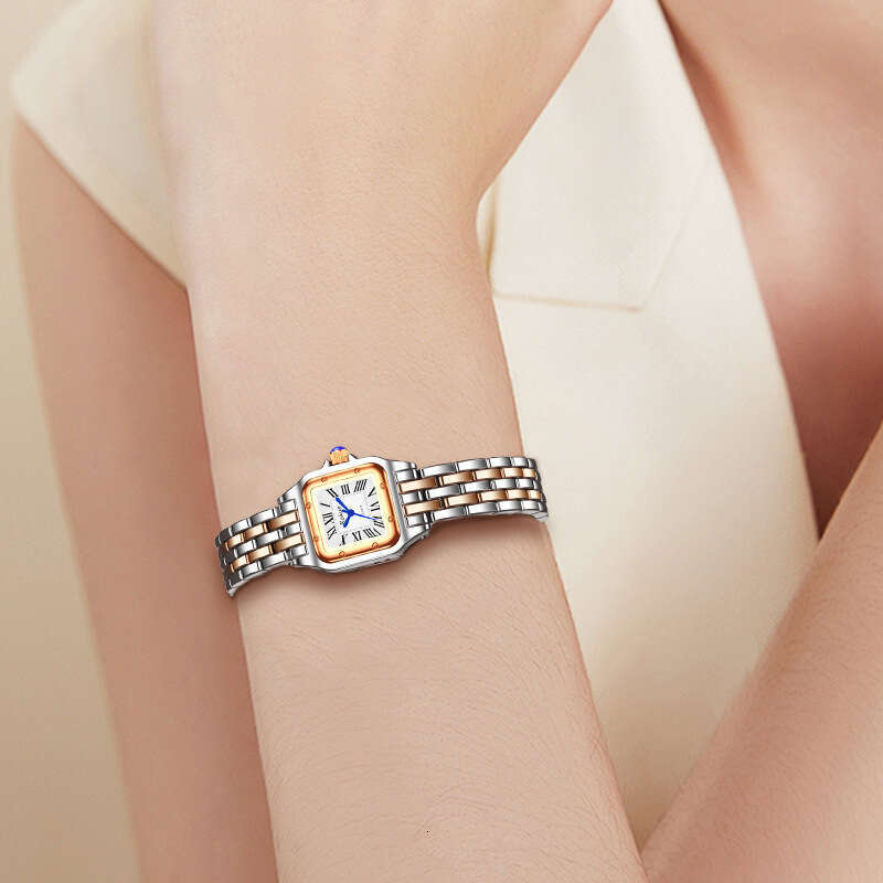 Light Luxury Square Women's Watch Fashionable and Elegant Waterproof Quartz Wristwatch