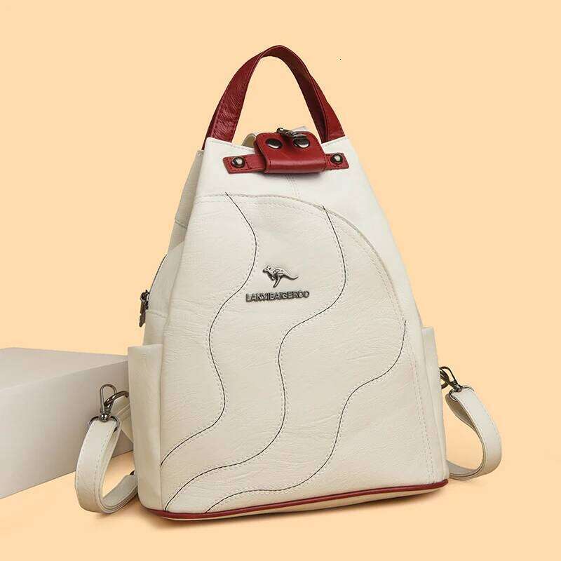 Women Leather Backpacks Zipper Female Chest Bag Travel Back Pack Ladies Bagpack Mochilas School Bags for Teenage Girls Sac A Dos