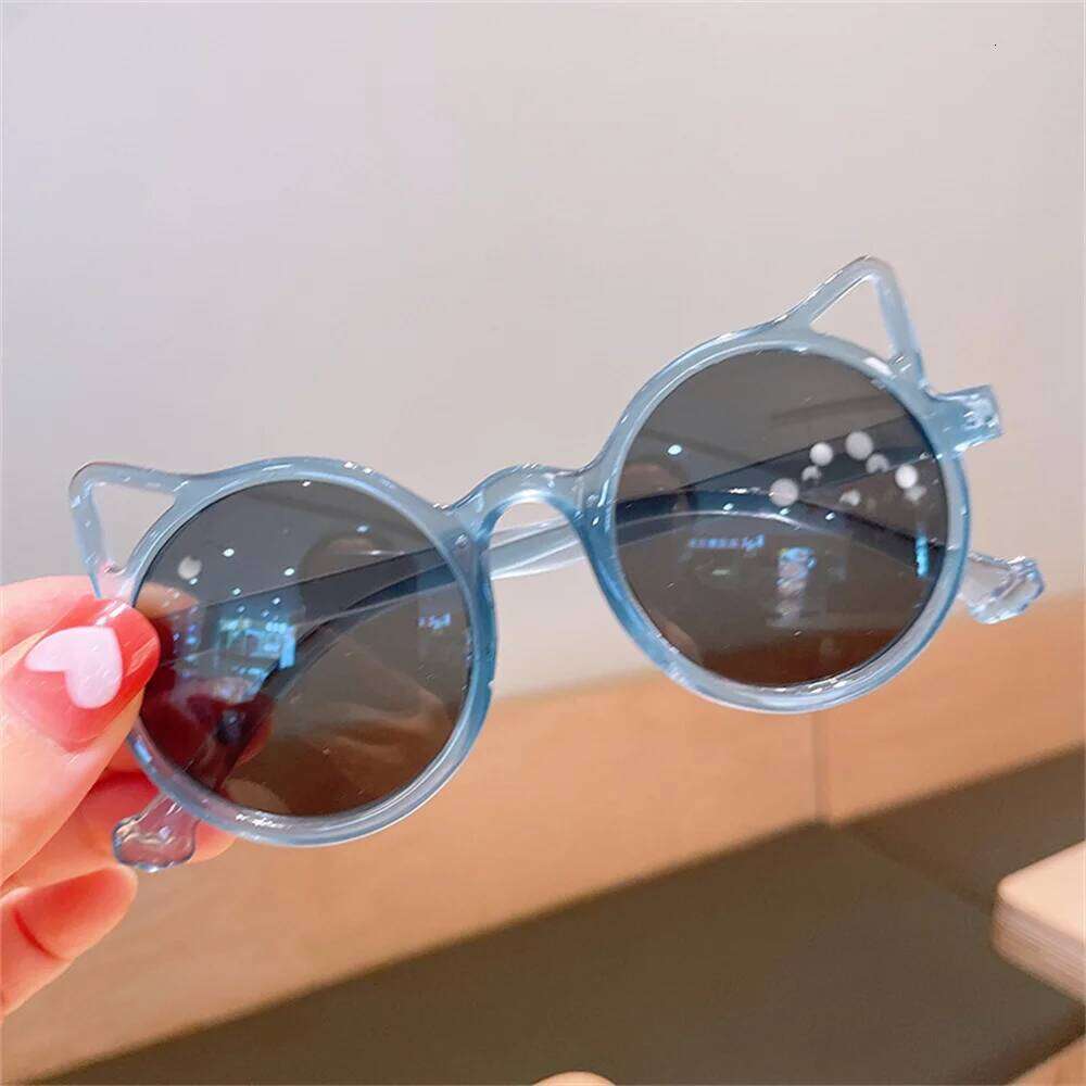 Children Cute Sunglasses Girls Boys Summer Cat Ears Animal Cartoon Sun Glasses Lovely Vintage Eyewear UV Protection Goggles H260130