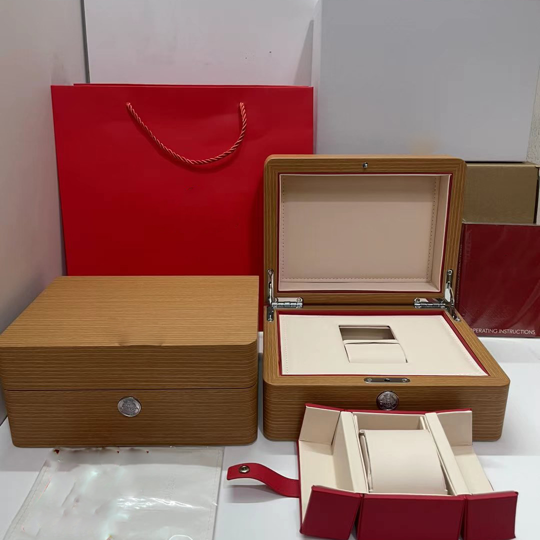 Luxury Designer OM red Box High Quality Luxury Set Packaging Watch Gift RED Bag Luxury Brand Elegant Leather Case Gift Wrap Storage Accessories
