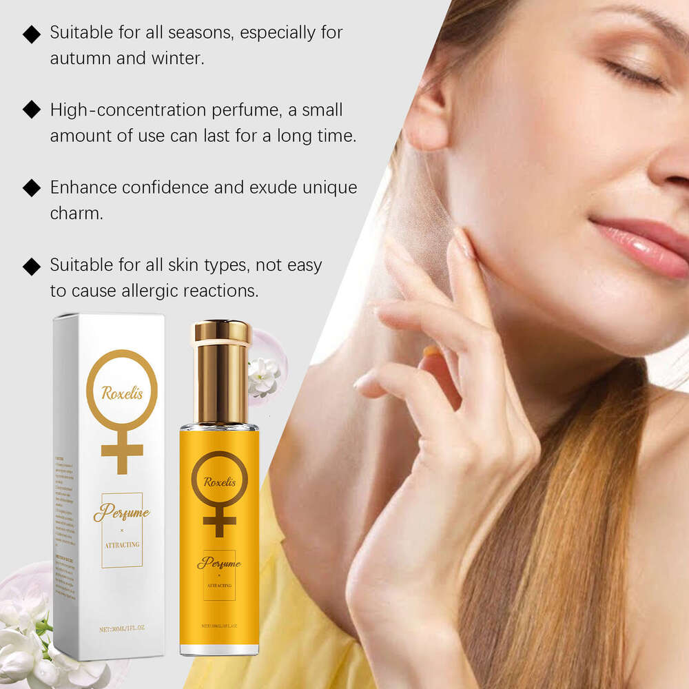 Roxelis Jasmine Women's Elegant Light Floral Scent Exudes Charm Natural Fresh Fragrance Long-lasting Perfume S260131