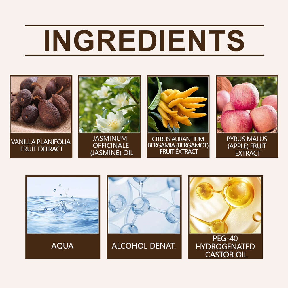 Roxelis Vanilla Apple Romantic Fragrance Niche Fresh Scent Long-lasting Light Elegant Perfume Body Spray S260131