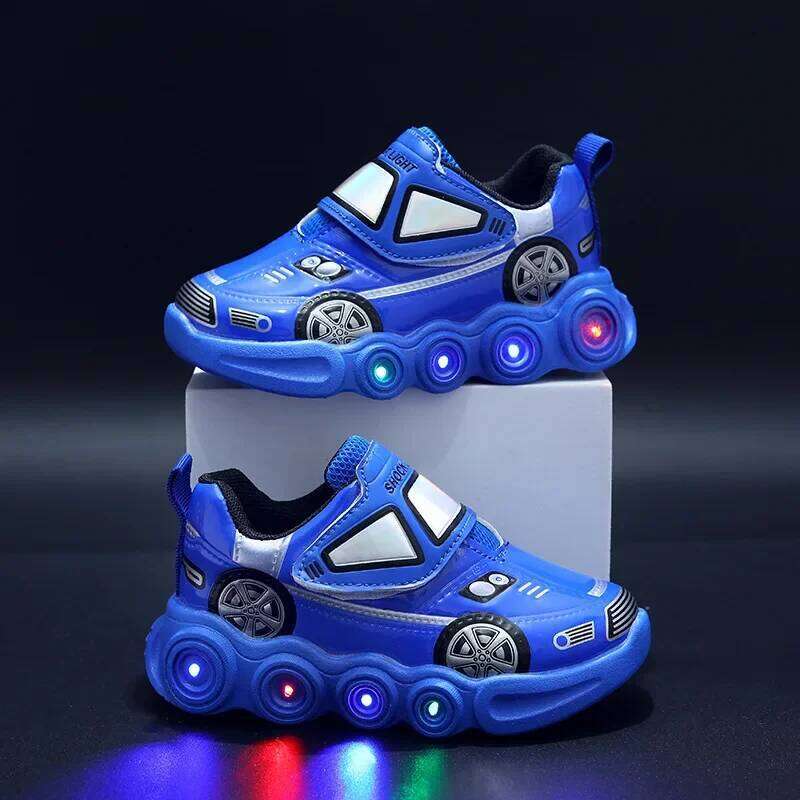 0-6Years Children Glowing Kids Luminous SneakersBoys Girls Led Lighted Sneakers Toddler Outdoor Casual Shoes Y260128