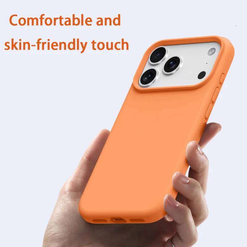 Orange Liquid Silicone Magsafe Case for 17 Air Soft Magnetic Charing Cover For iPhone 12 13 14 15 16 Pro Max Plus H260131